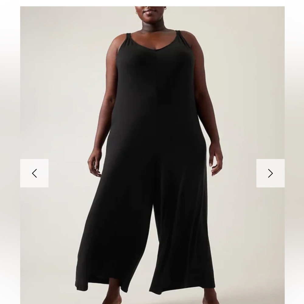 Athleta Black Wide-Leg Jumpsuit - Women's Plus XXL